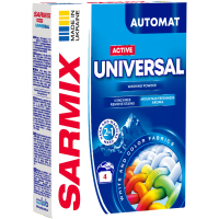 Washing powder Sarmix Active Universal for all types of washing 300 g (4820268104090)