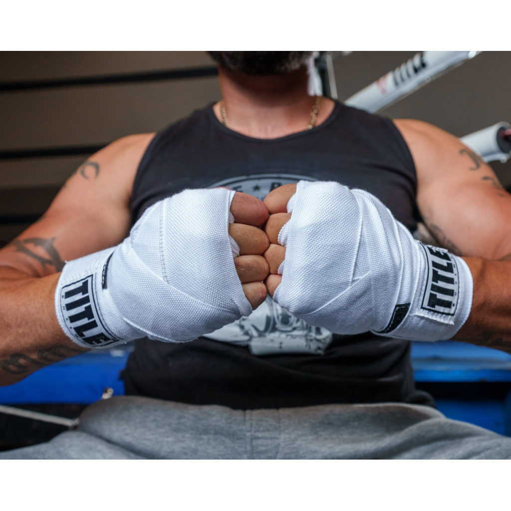 Бинт для спорту Title Boxing Select 180" Semi Elastic Mexican 4.5м White (SMHW XL WH)