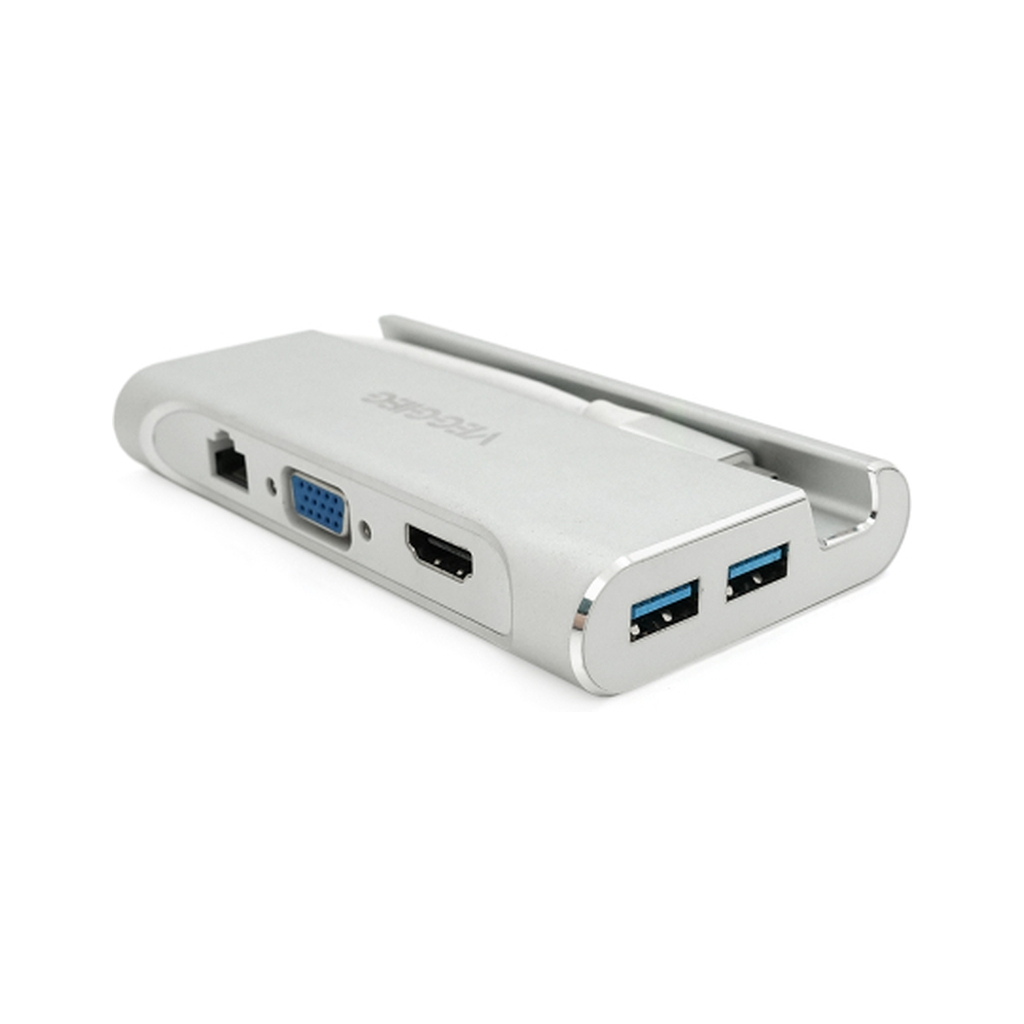 Концентратор VEGGIEG USB-C 5-in-1 USB-C + 3xUSB 3.0 + HDMI + RJ45 0.1m silver (TC07-S) Концентратор VEGGIEG USB-C 5-in-1 USB-C + 3xUSB 3.0 + HDMI + RJ45 0.1m silver (TC07-S)