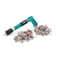 Цвяхозабивач Voltronic YT40286 для піроксилінових цвяхів 7,3 мм+200 цвяхів 7,3 мм, захисні окуляри, кейс, Green (YT-40286)