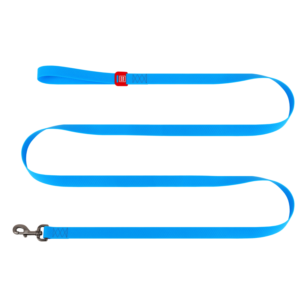 Повідець для собак WAUDOG Waterproof L-XXL Ш 25 мм Д 500 cм блакитний (27482)