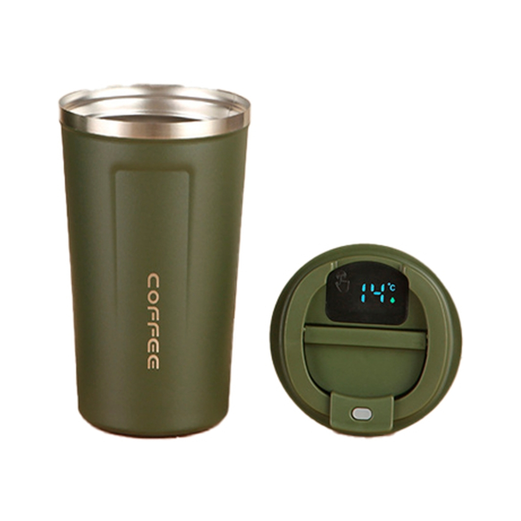 Термокружка Merlion з LED дисплеєм 510 мл, зелена (Termo-304LED-510Green) Термокружка Merlion з LED дисплеєм 510 мл, зелена (Termo-304LED-510Green)