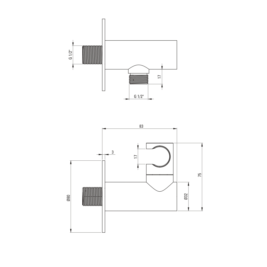 Душовий гарнітур Deante Silia (BQS_R18P)