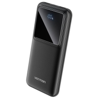 Батарея універсальна VENTION 10000 mAh 22.5W Black LED Display Type (FHKB0)