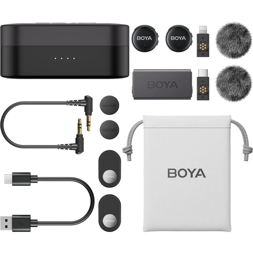 Мікрофон Boya LINK 3-01 Type-C/TRS/Lightning Black (LINK 3-01) Мікрофон Boya LINK 3-01 Type-C/TRS/Lightning Black (LINK 3-01)