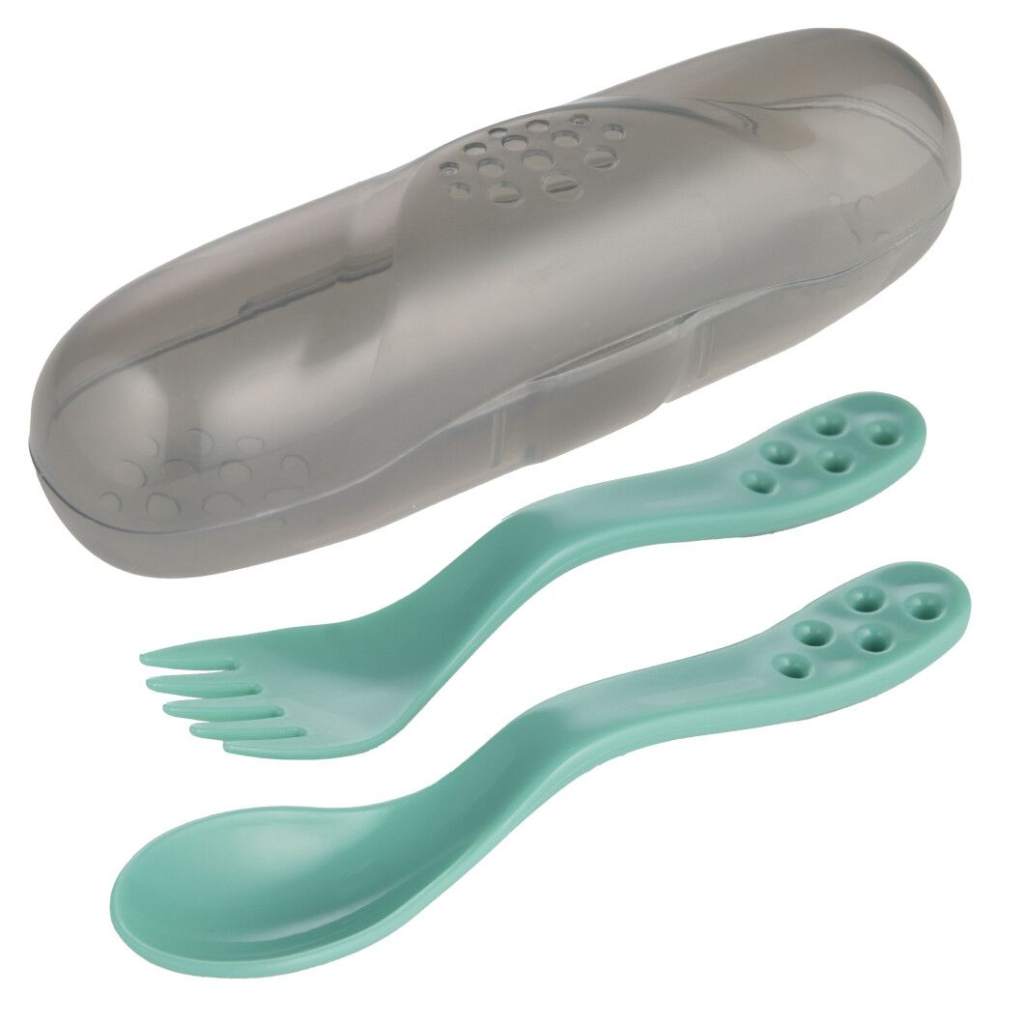 Набір дитячого посуду Canpol babies столові прибори в футлярі - бірюзовий (74/019_tur)