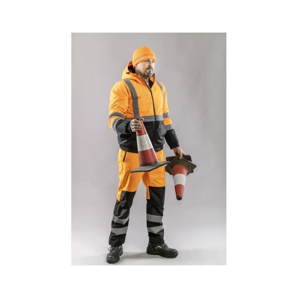 Шапка робоча Hoegert SULM HT5K482 в'язана 100% акрил помаранчева (57-61) (HT5K482)