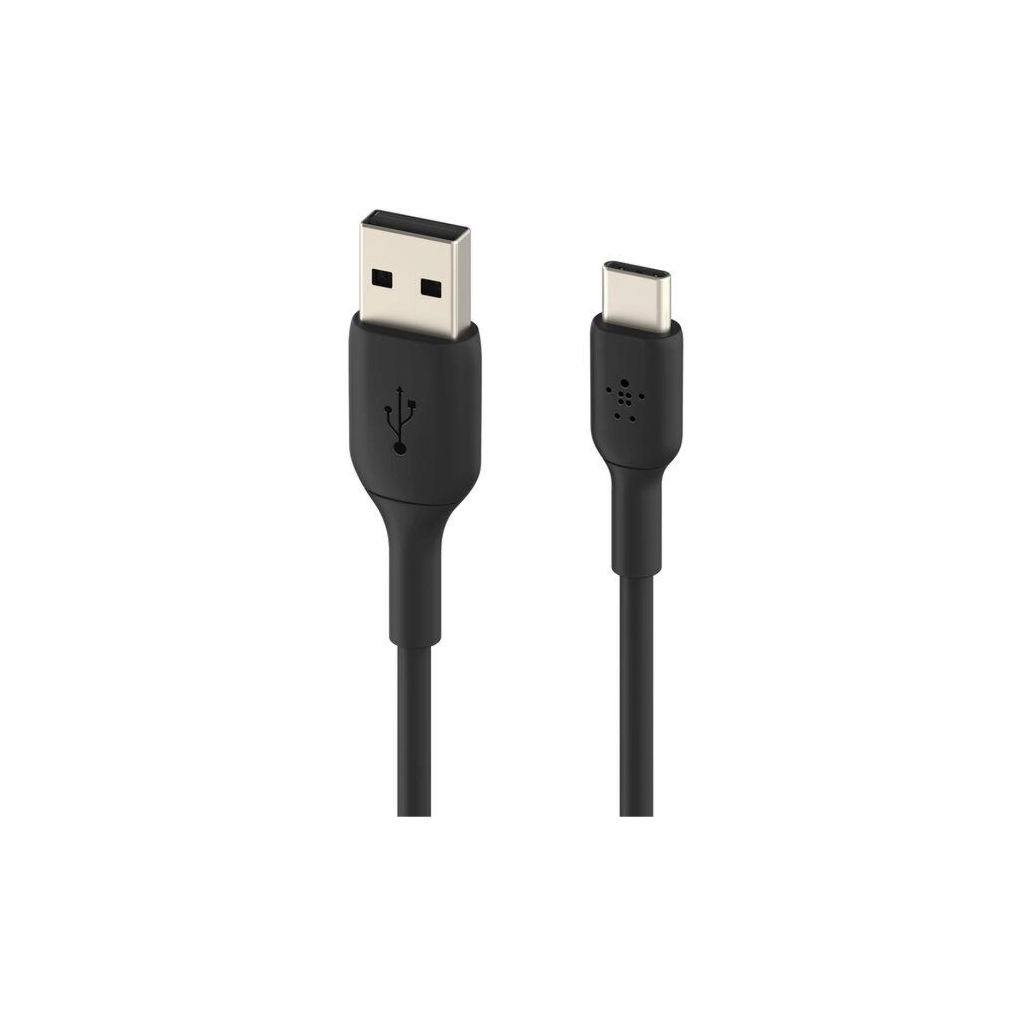 Дата кабель USB 2.0 AM to USB-C 0.15m 15W PVC black Belkin (CAB001BT0MBK)
