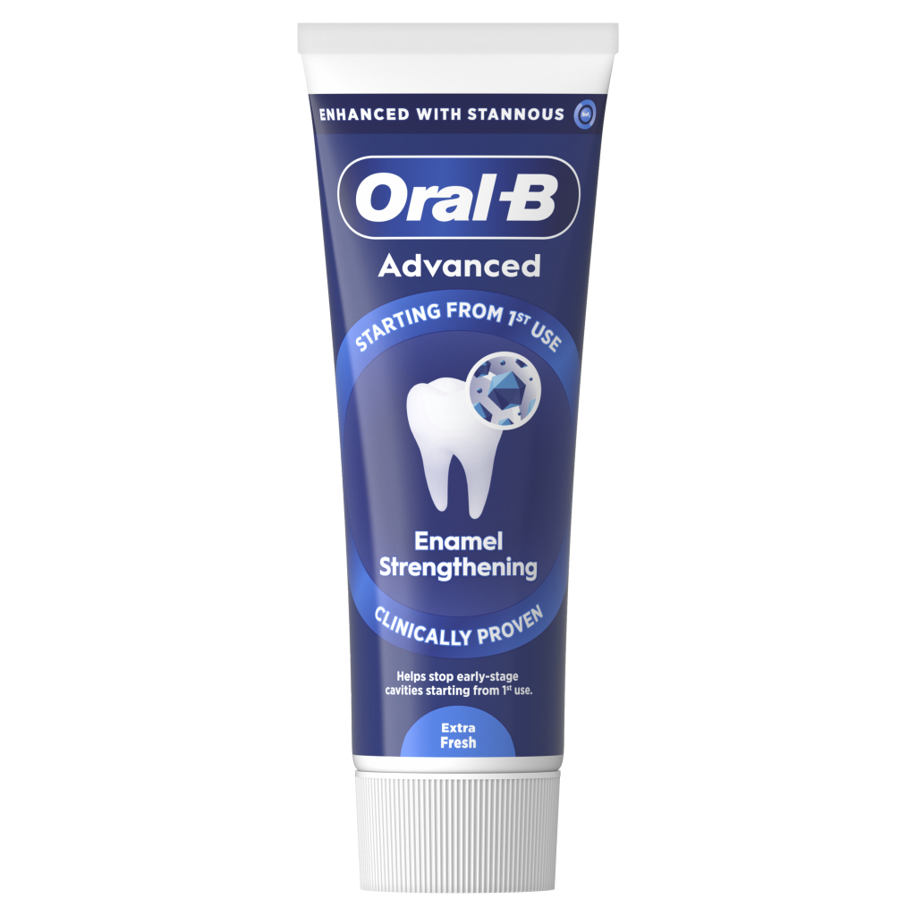 Зубна паста Oral-B Advanced Зміцнення емалі Виняткова свіжість 75 мл (8006530091008)