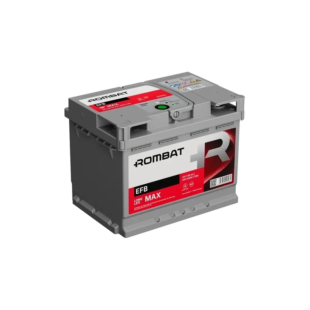 Акумулятор автомобільний ROMBAT 6CT-60 (0) EFB Start-Stop F260 Акумулятор автомобільний ROMBAT 6CT-60 (0) EFB Start-Stop F260