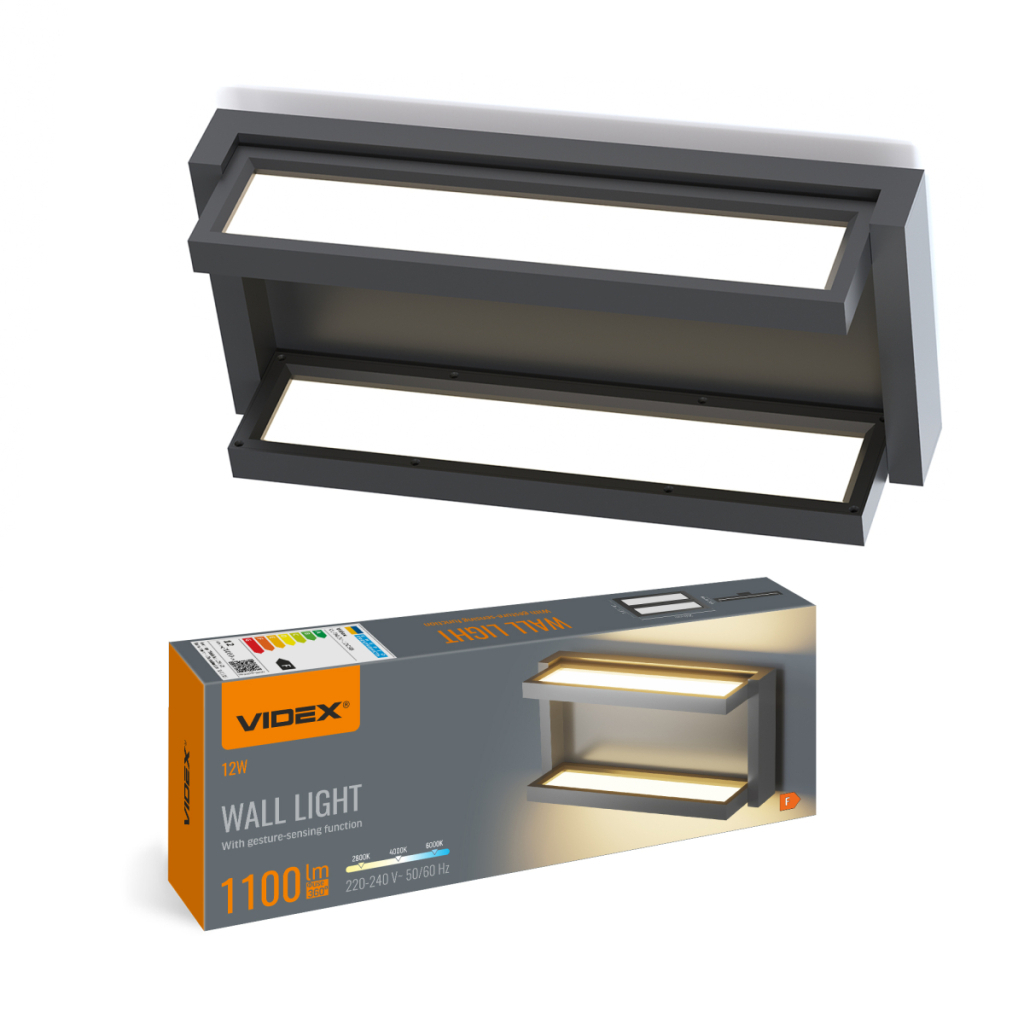 Світильник Videx WL01 12W 2800K-4000K-6000K Black (VL-WL01-12CSB) Світильник Videx WL01 12W 2800K-4000K-6000K Black (VL-WL01-12CSB)