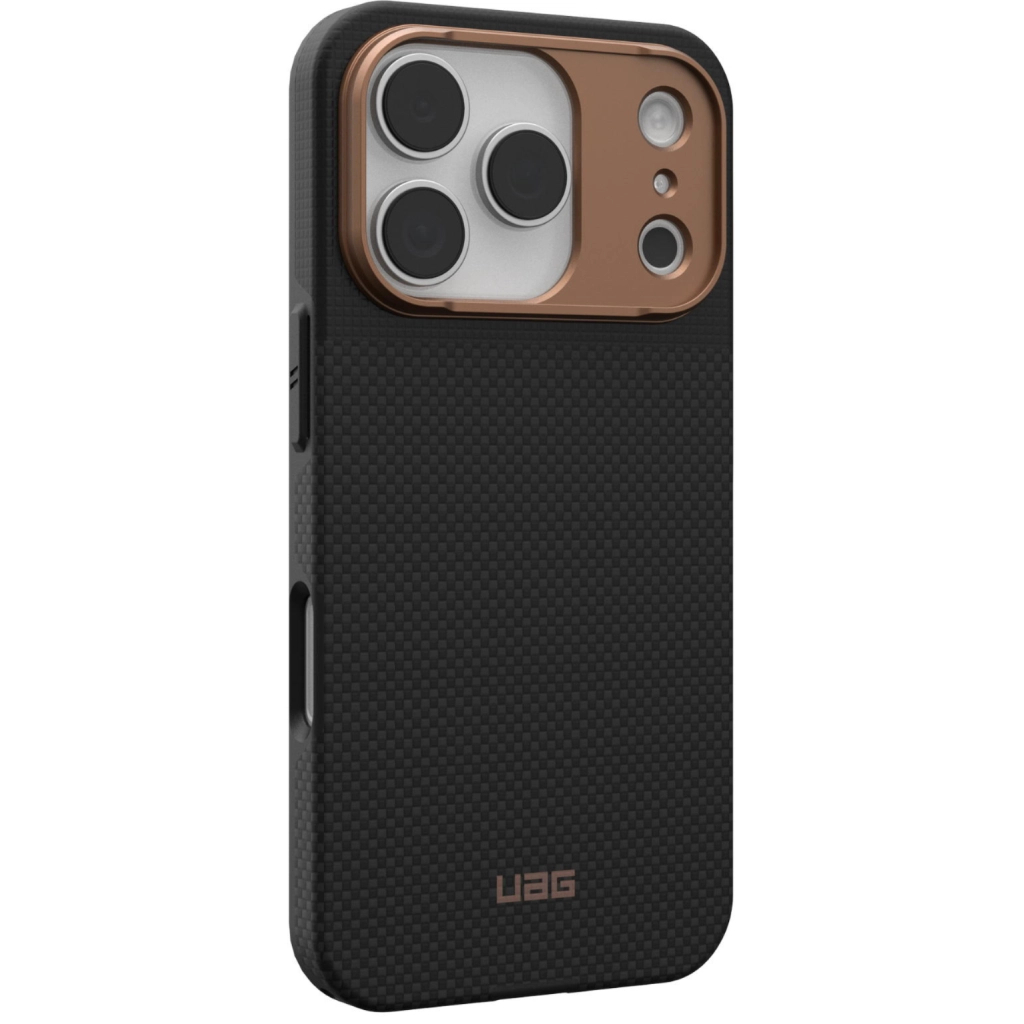 Чохол до мобільного телефона UAG iPhone 17 Pro Fibr Armr Magsafe Kevlar Graphite/Bronze (114555113985) Чохол до мобільного телефона UAG iPhone 17 Pro Fibr Armr Magsafe Kevlar Graphite/Bronze (114555113985)