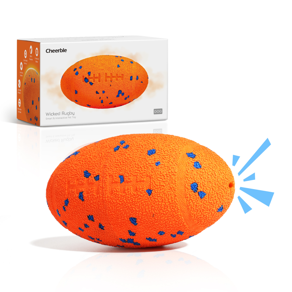 Іграшка для собак Cheerble Wicked Rugby (Bright Orange) (CWQ06O) Іграшка для собак Cheerble Wicked Rugby (Bright Orange) (CWQ06O)