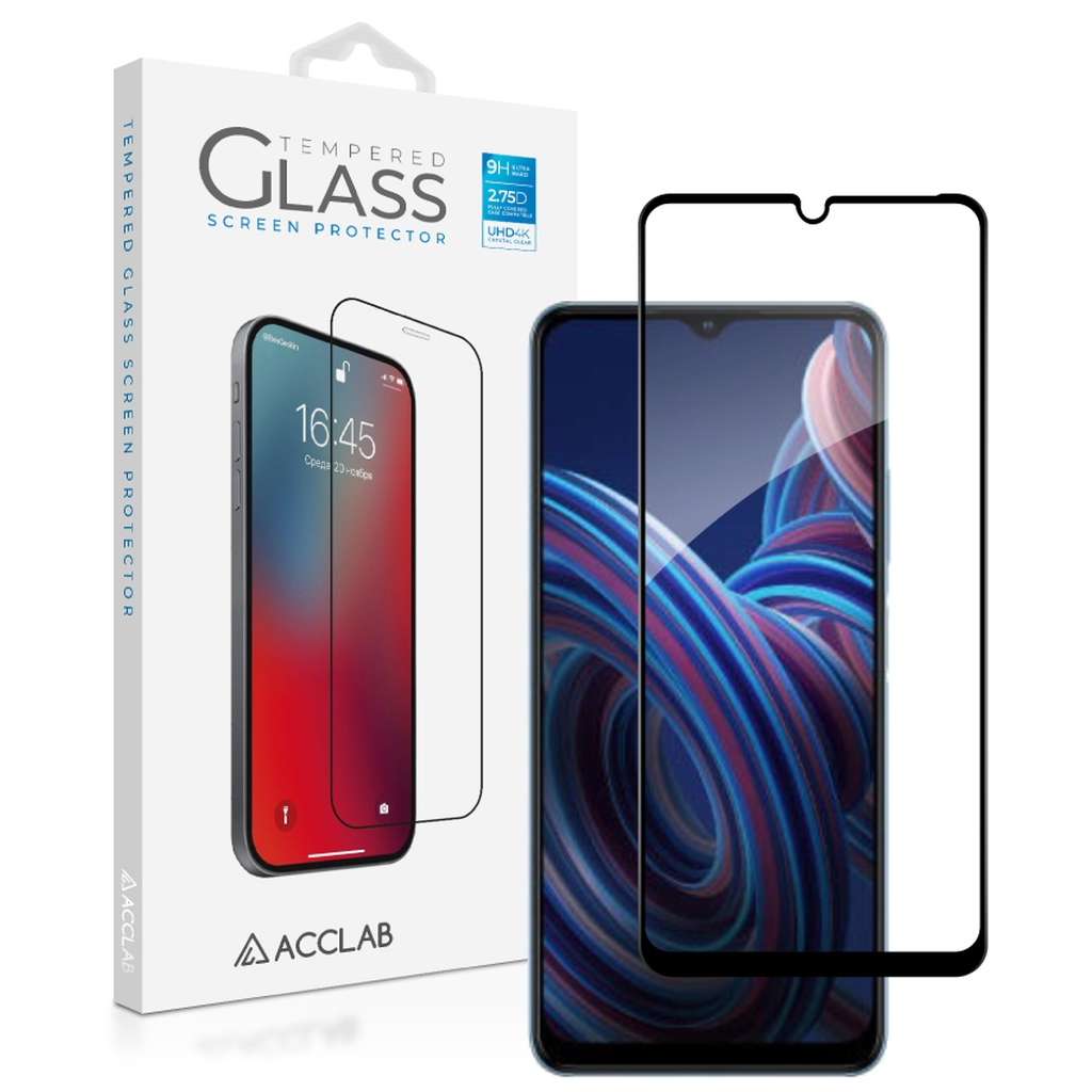 Скло захисне ACCLAB Full Glue ZTE Blade A72 Black (1283126545542)