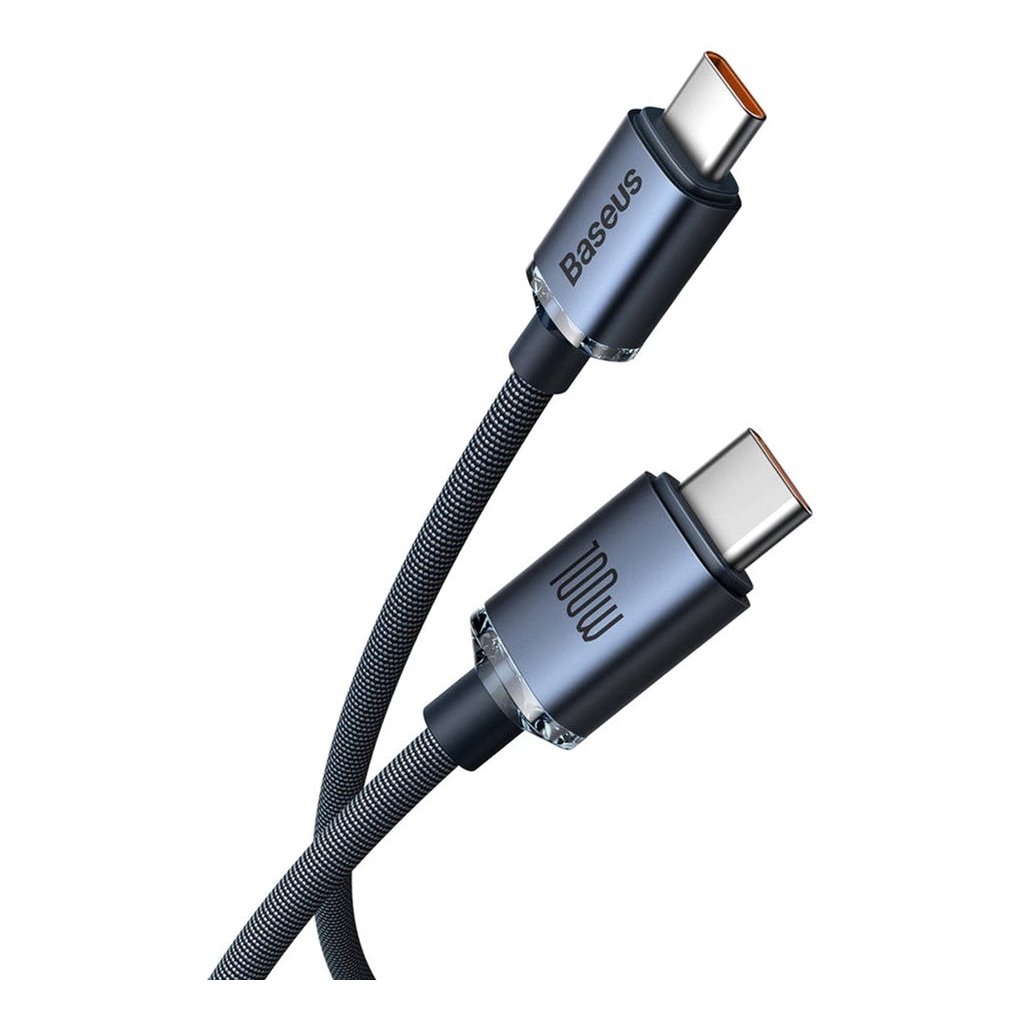 Дата кабель USB-C to USB-C 1.2m 100W black Baseus (CAJY000601) Дата кабель USB-C to USB-C 1.2m 100W black Baseus (CAJY000601)