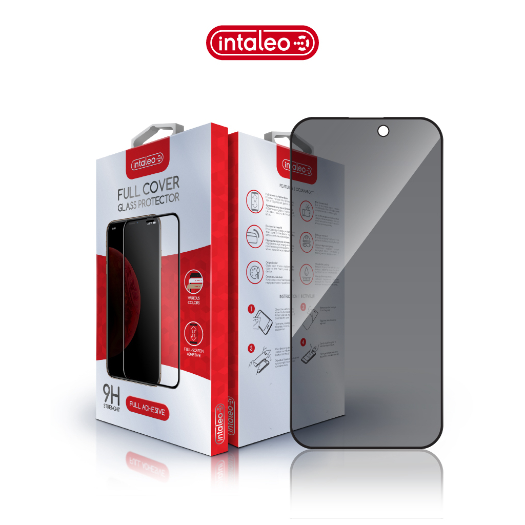 Скло захисне Intaleo Privacy Apple iPhone 17 Pro Max Black (1283126625213)