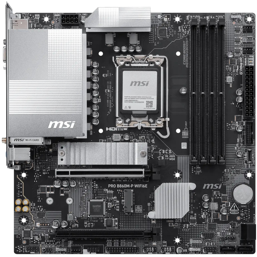 Материнська плата MSI PRO B860M-P WIFI6E