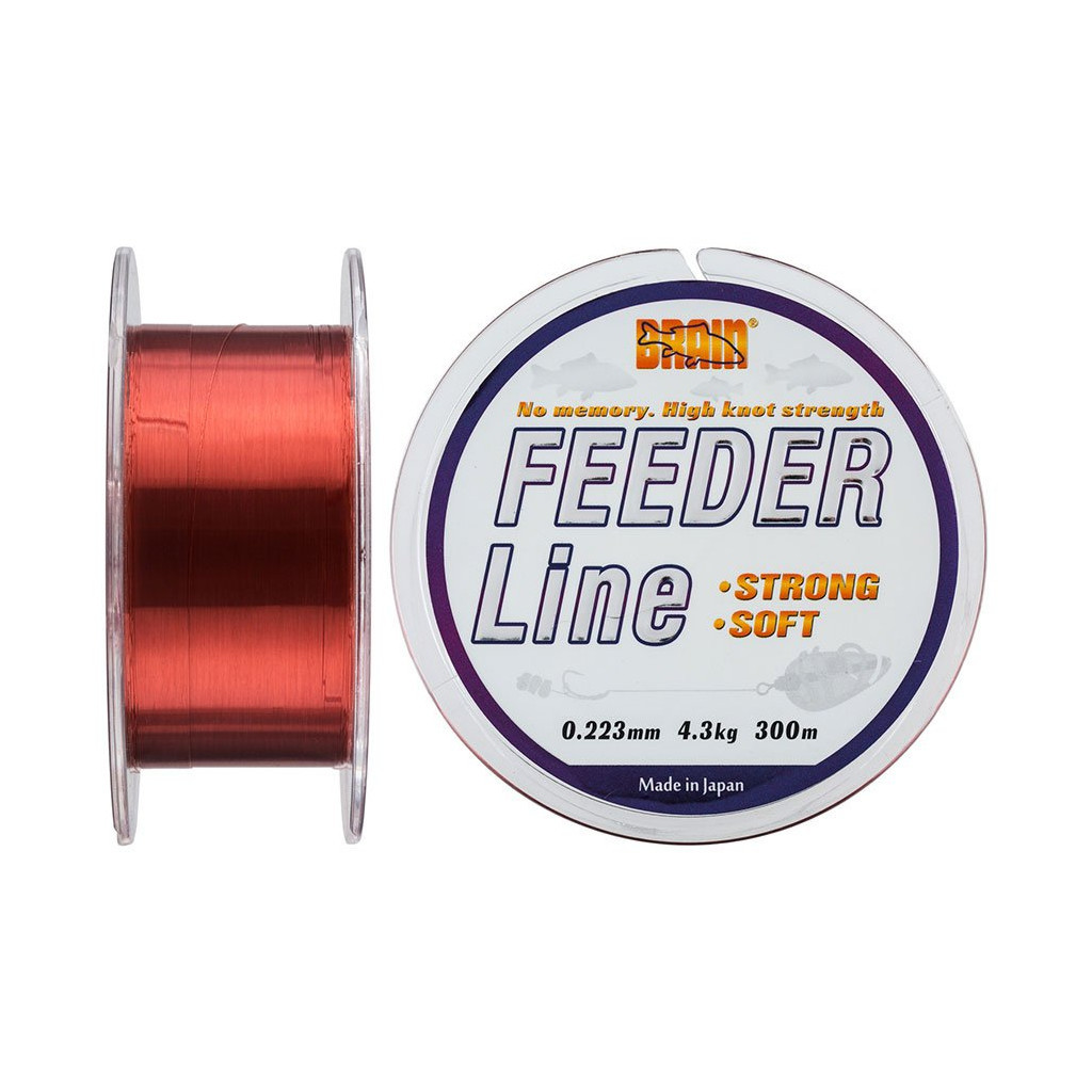 Волосінь Brain Feeder 300 m 0,223 mm #1.7, 4.3 kg, 9.5 lb, ц.: copper (1858.70.03) Волосінь Brain Feeder 300 m 0,223 mm #1.7, 4.3 kg, 9.5 lb, ц.: copper (1858.70.03)