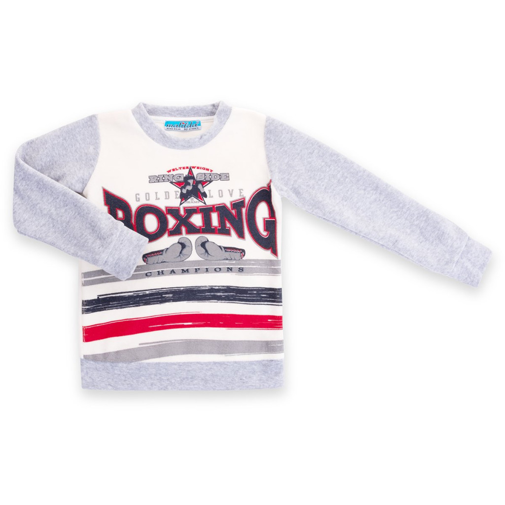 Піжама дитяча Matilda велюрова "Boxing" (7605-110B-gray)