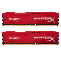Модуль пам'яті для комп'ютера DDR4 16GB (2x8GB) 2933 MHz HyperX FURY Red Kingston Fury (ex.HyperX) (HX429C17FR2K2/16)