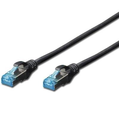 Патч-корд DIGITUS 0.5м, cat.5e, SF-UTP, AWG 26/7, black (DK-1531-005/BL)