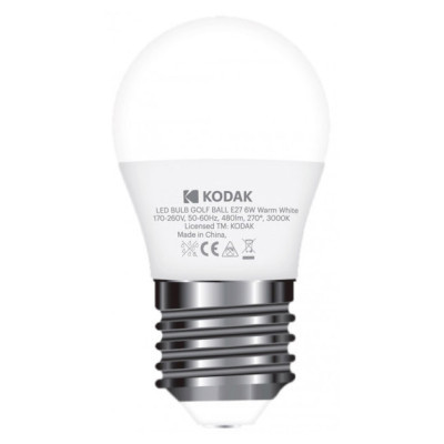 Light bulb Kodak G45 E27 6W 3000K (30415812/B-IK1)