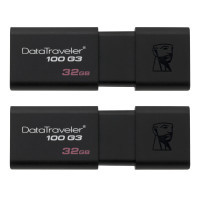 USB флеш накопичувач Kingston 2x32GB DataTraveler 100 G3 USB 3.1 (DT100G3/32GB-2P)