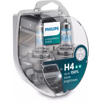 Автолампа Philips H4 X-treme VISION PRO +150%, 3700K, 2шт/блістер (12342XVPS2)