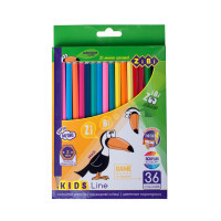 Colored pencils ZiBi Kids line 36 colors (ZB.2417)