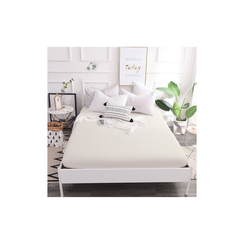 Простирадло MirSon Moko White 0001 200х220 см (2200000674210)
