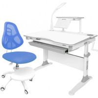 Desk with chair Evo-kids Evo-30 G Gray + chair Y-400 Blue (Evo-30 G + Y-400 BL)