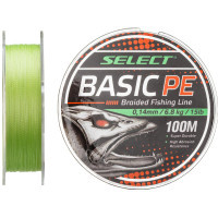 Шнур Select Basic PE 100m Light Green 0.12mm 12lb/5.6kg (1870.27.48)