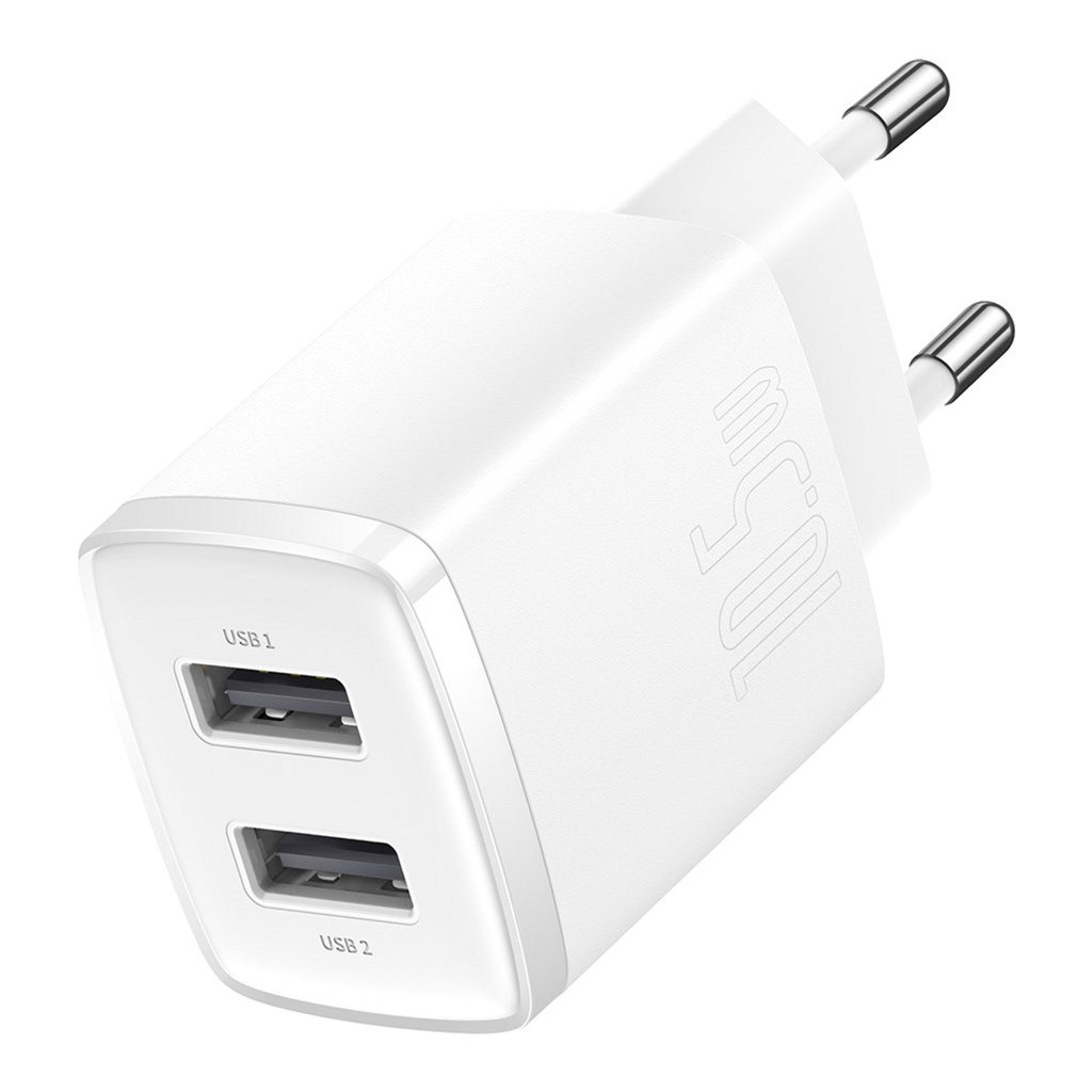 Зарядний пристрій Baseus Compact Charger 2U White (CCXJ010202) Зарядний пристрій Baseus Compact Charger 2U White (CCXJ010202)