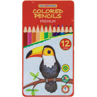 Олівці кольорові Cool For School Premium тригранні, 12 кольорів (CF15178)