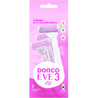 Dorco EVE 3 Fit razor for women 3 blades 3 pcs. (8801038590769)