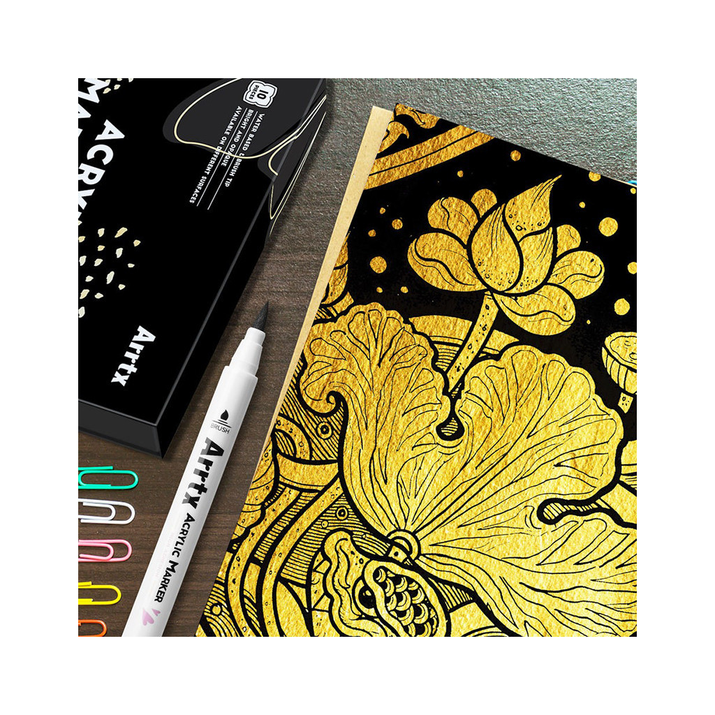 Художній маркер Arrtx акрилові AACM-0500-10A (LC303601) Художній маркер Arrtx акрилові AACM-0500-10A (LC303601)