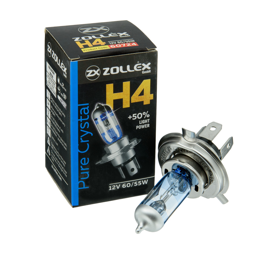 Автолампа Zollex H4 12V 60/55W Pure crystal (2860724)