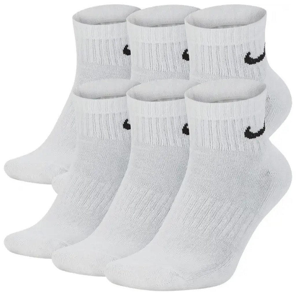 Шкарпетки Nike U NK EVERYDAY CUSH ANKLE 6PR-BD SX7669-100 38-42 6 пар Білі (888408284518)
