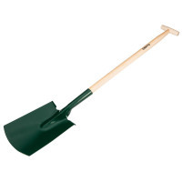 Shovel Verto bayonet straight, T-shaped wooden handle, 117cm, 1.8kg (15G026)