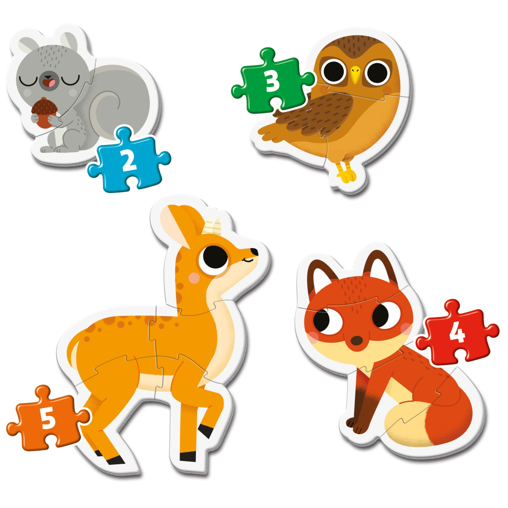 Пазл Clementoni 4 в 1 Forest Animals, серія My First Puzzles (20814) Пазл Clementoni 4 в 1 Forest Animals, серія My First Puzzles (20814)