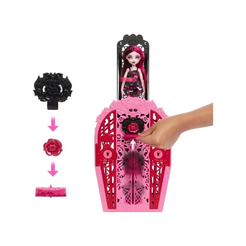Лялька Monster High Набір-сюрприз Жахо-секрети Дракулори серії Цвіт та темрява (HYT72)