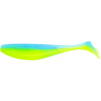 Fishing silicone FishUP Wizzle Shad 2" 206 - Sky/Chartreuse (10pcs/pack) (1862.00.35)