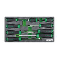Set of screwdrivers Toptul 9 pcs. (In lodging, type A) (GEA0909)