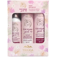 Набір косметики Triuga Ayurveda For Young Girls Шампунь 250 мл + Бальзам 250 мл + Спрей 200 мл (4820164642061)