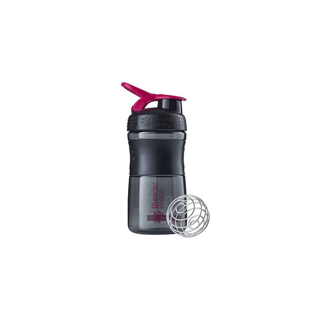 Шейкер спортивний BlenderBottle SportMixer Flip 20oz/590ml Black/Pink (SM 20oz Black/Pink)