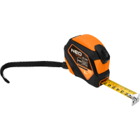 Neo Tools tape measure 5mx25mm, with winding lock, magnet (67-233)