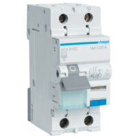 Differential circuit breaker Hager 1-point +N 10A B 30mA (6kA) A (B) (ADA910D)