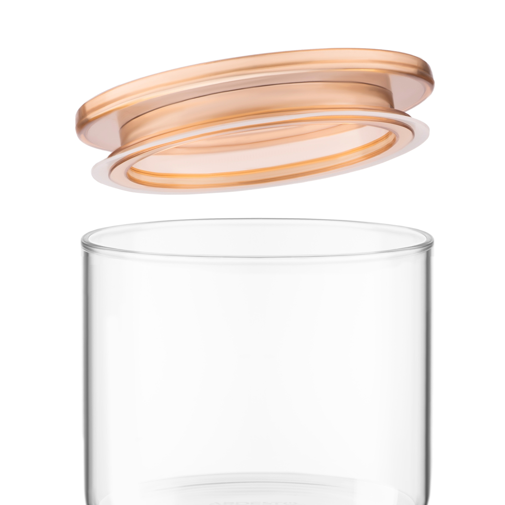 Банка Ardesto Fresh 500 мл, скло, пластик, прозорий (AR1305SFM)