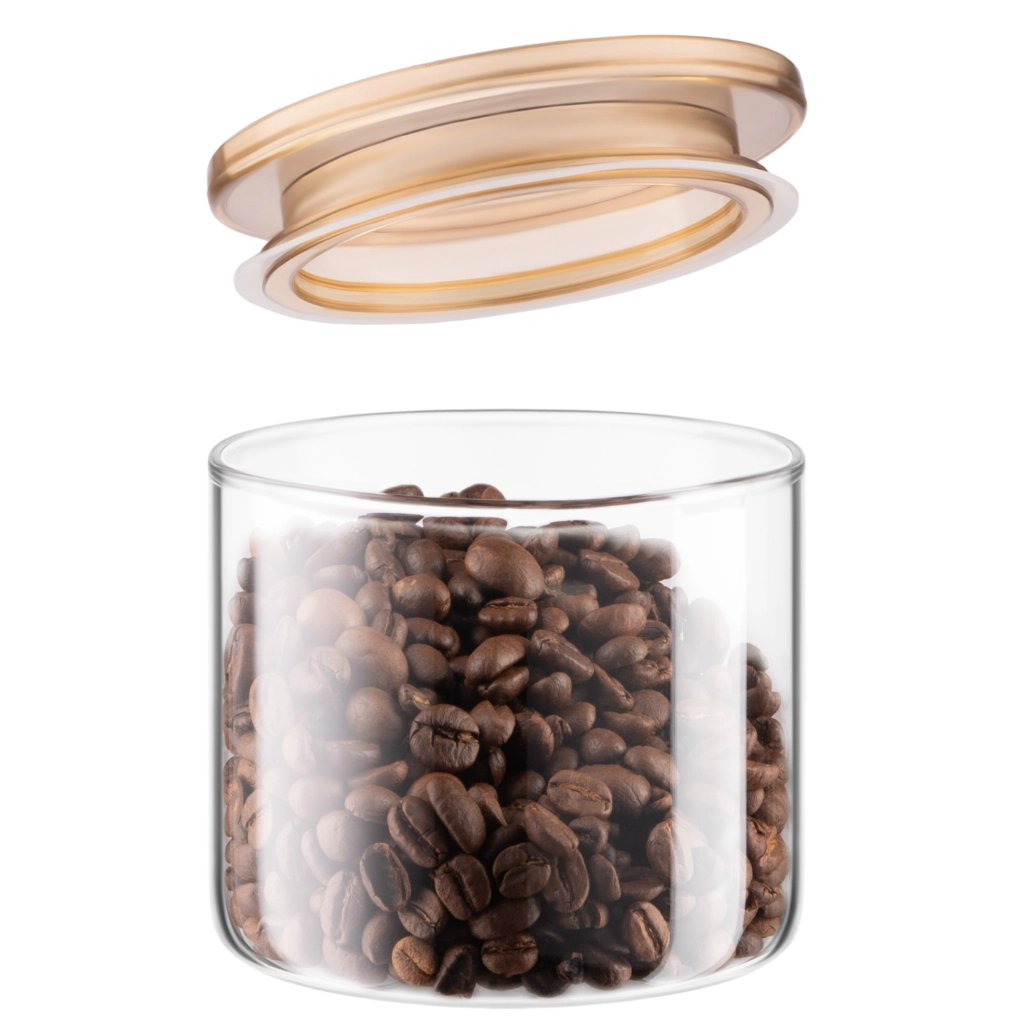 Банка Ardesto Fresh 500 мл, скло, пластик, прозорий (AR1305SFM)