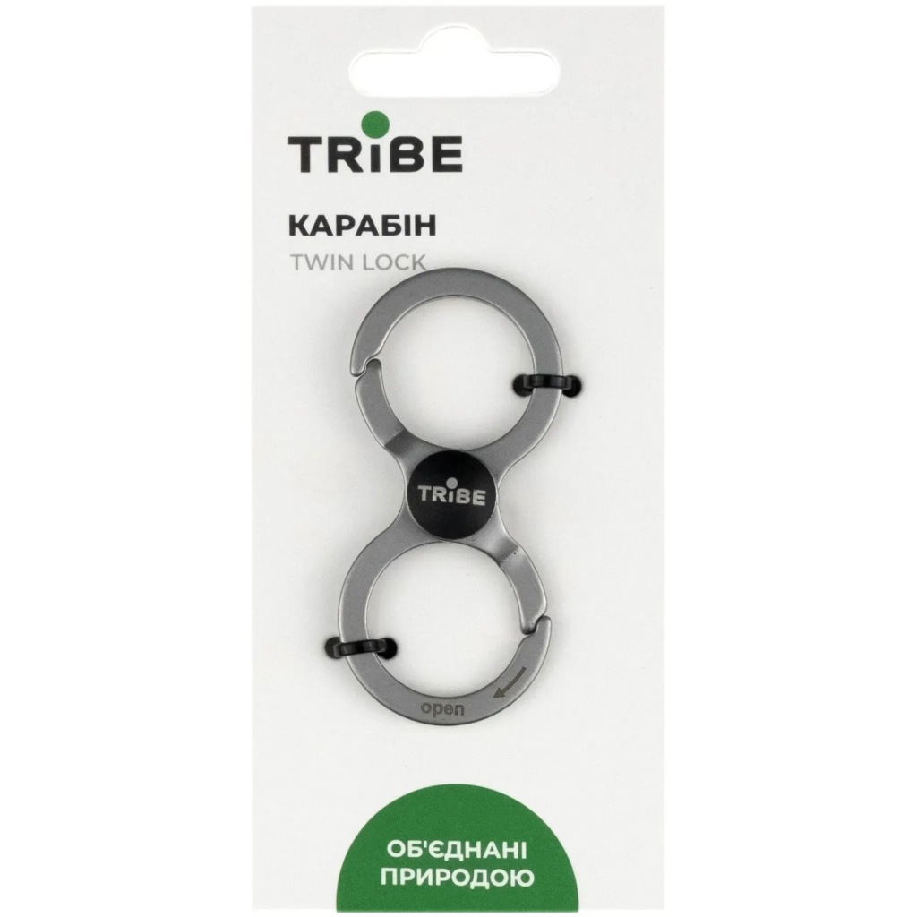 Карабін туристичний Tribe Twin Lock (T-LB-0007-metal) Карабін туристичний Tribe Twin Lock (T-LB-0007-metal)